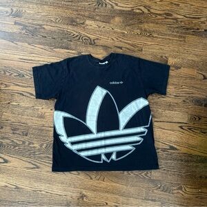 Adidas Originals Oversized Shadow Big Logo Black T-Shirt Men's Size XL
